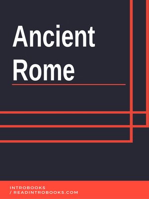 cover image of Ancient Rome